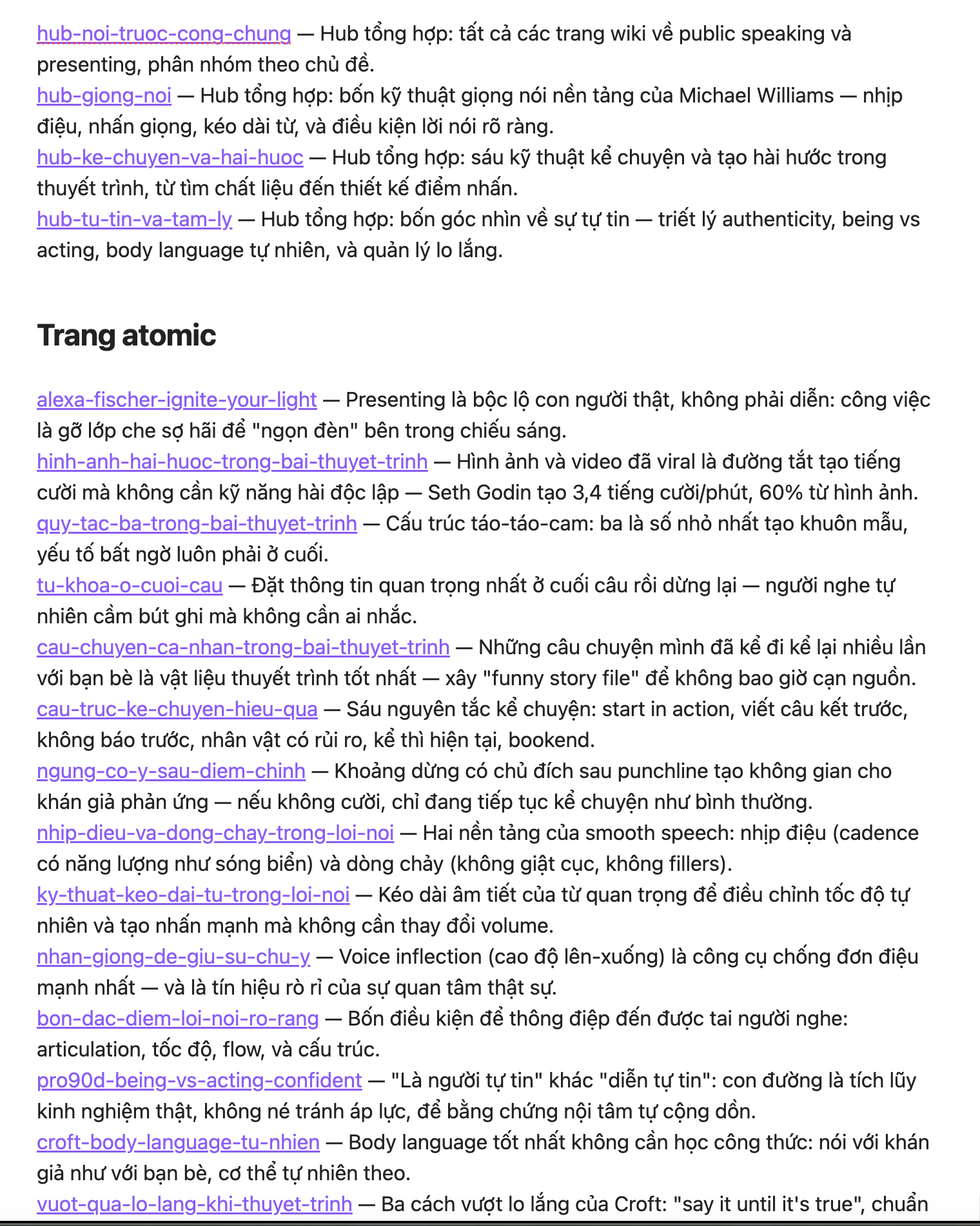Preview mục lục Public Speaking & Presenting
